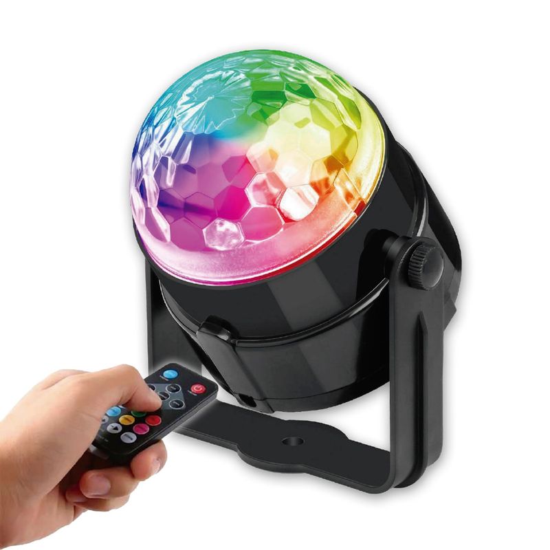DBLUE - Luz Bola Led Giratoria Fiesta Multicolor Con Control - SC
