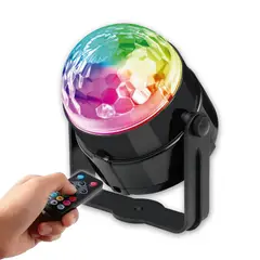 DBLUE - Luz Bola Led Giratoria Fiesta Multicolor Con Control - SC