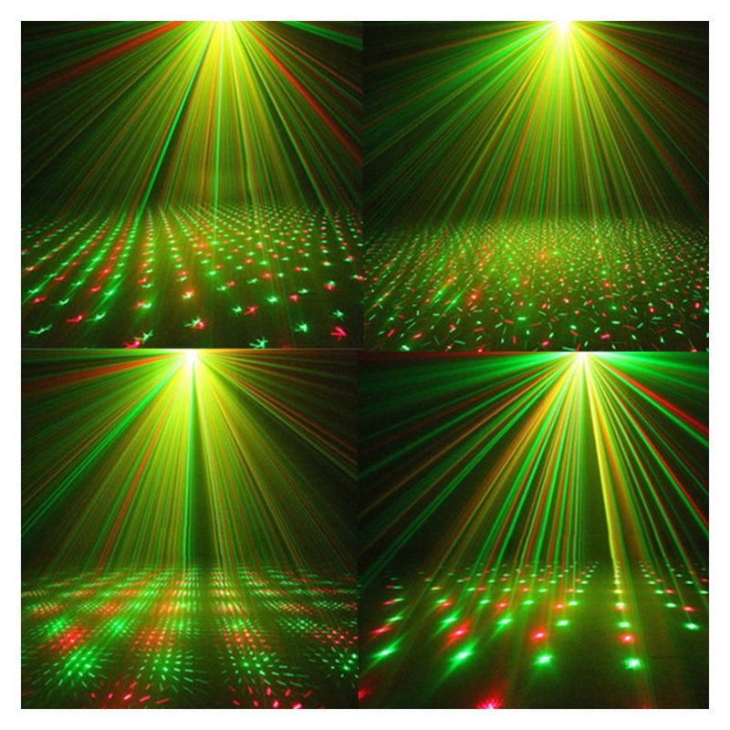 DBLUE - Luz Láser Bicolor Multiefectos Rítmico Con Ventilación - SC