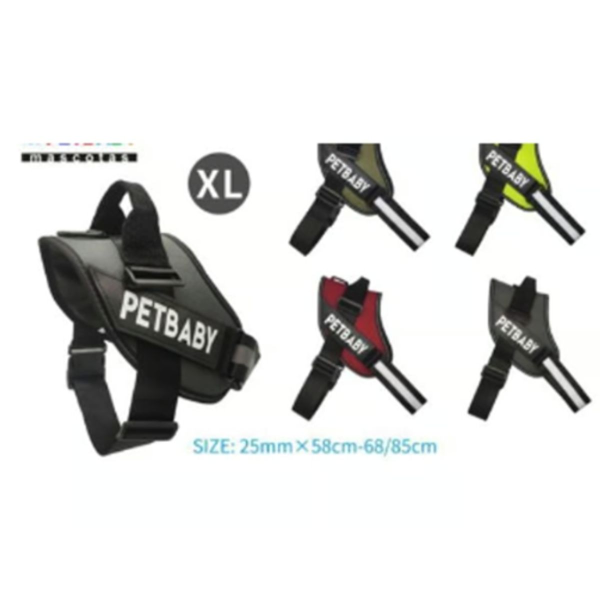 GENERICO - Arnes Pechera Para Perro Talla L Color Negro