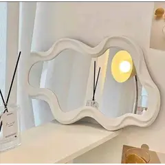 GENERICO - Elegante Espejo Decorativo Pared Forma Nube Blanco