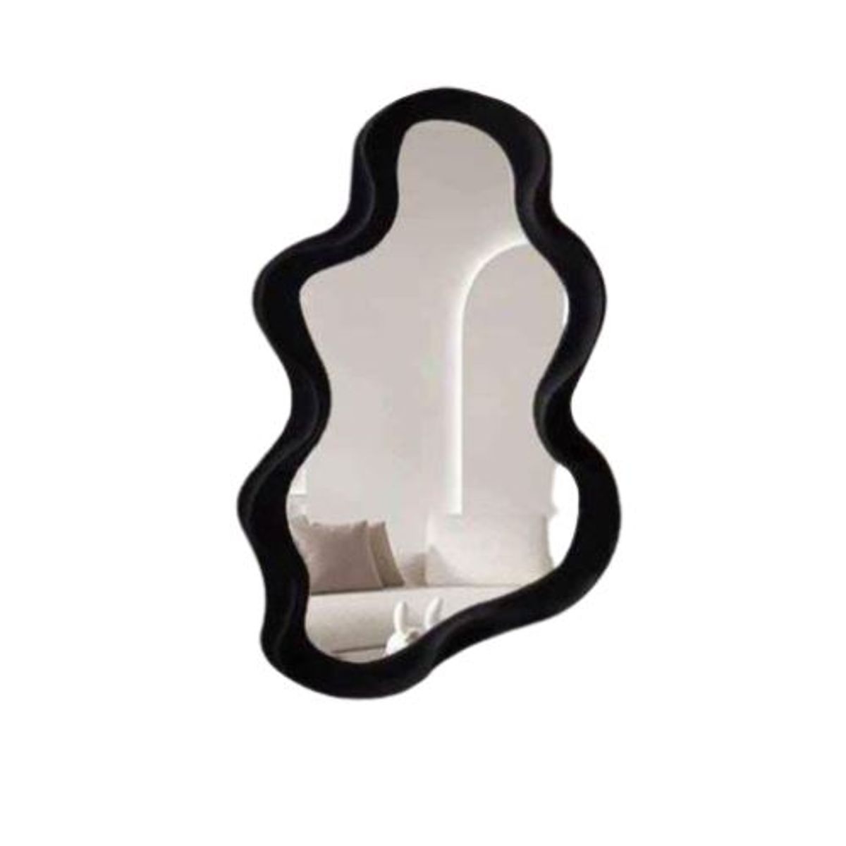 GENERICO - Elegante Espejo Decorativo Pared Forma Nube Negro