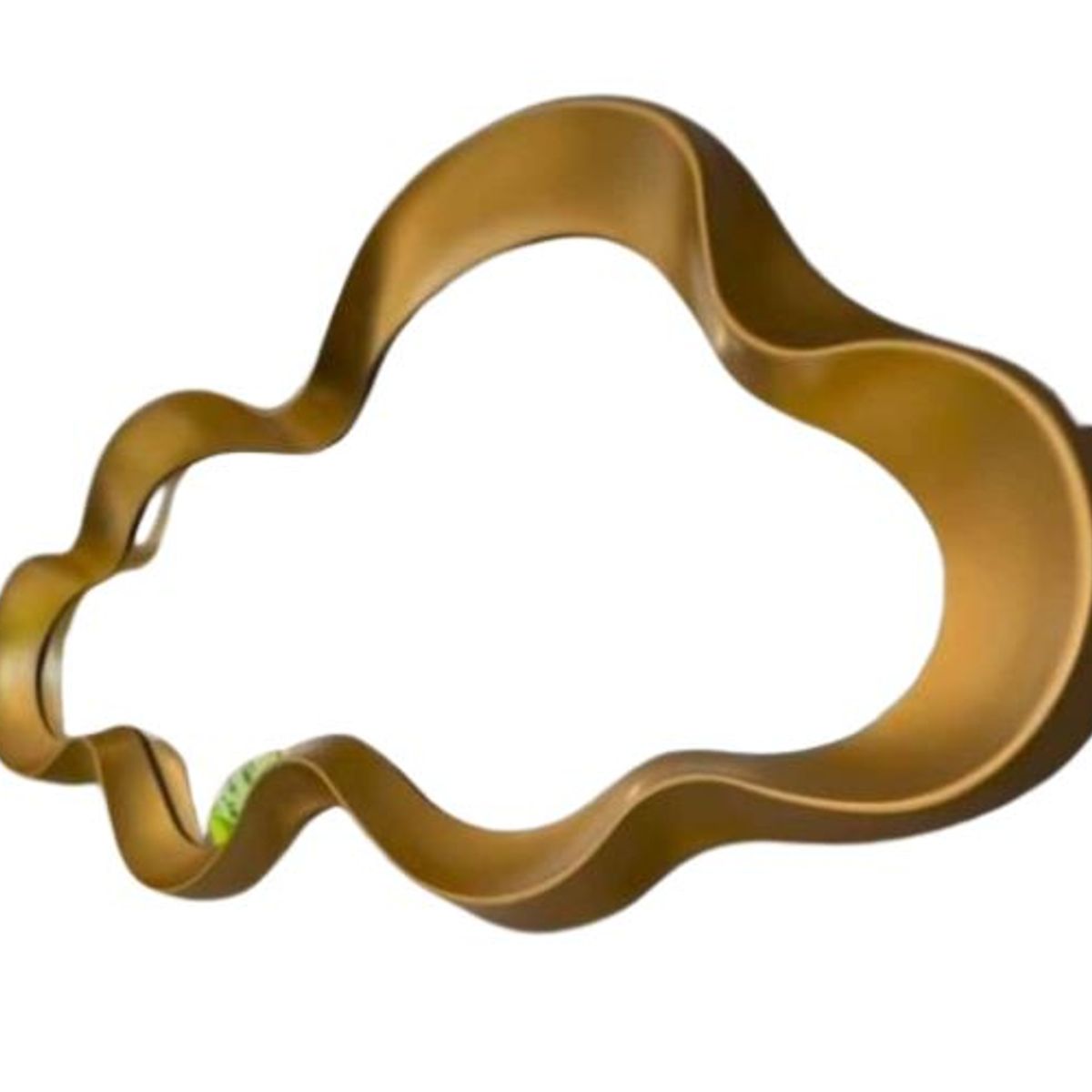 GENERICO - Elegante Espejo Decorativo Pared Forma Nube Dorado