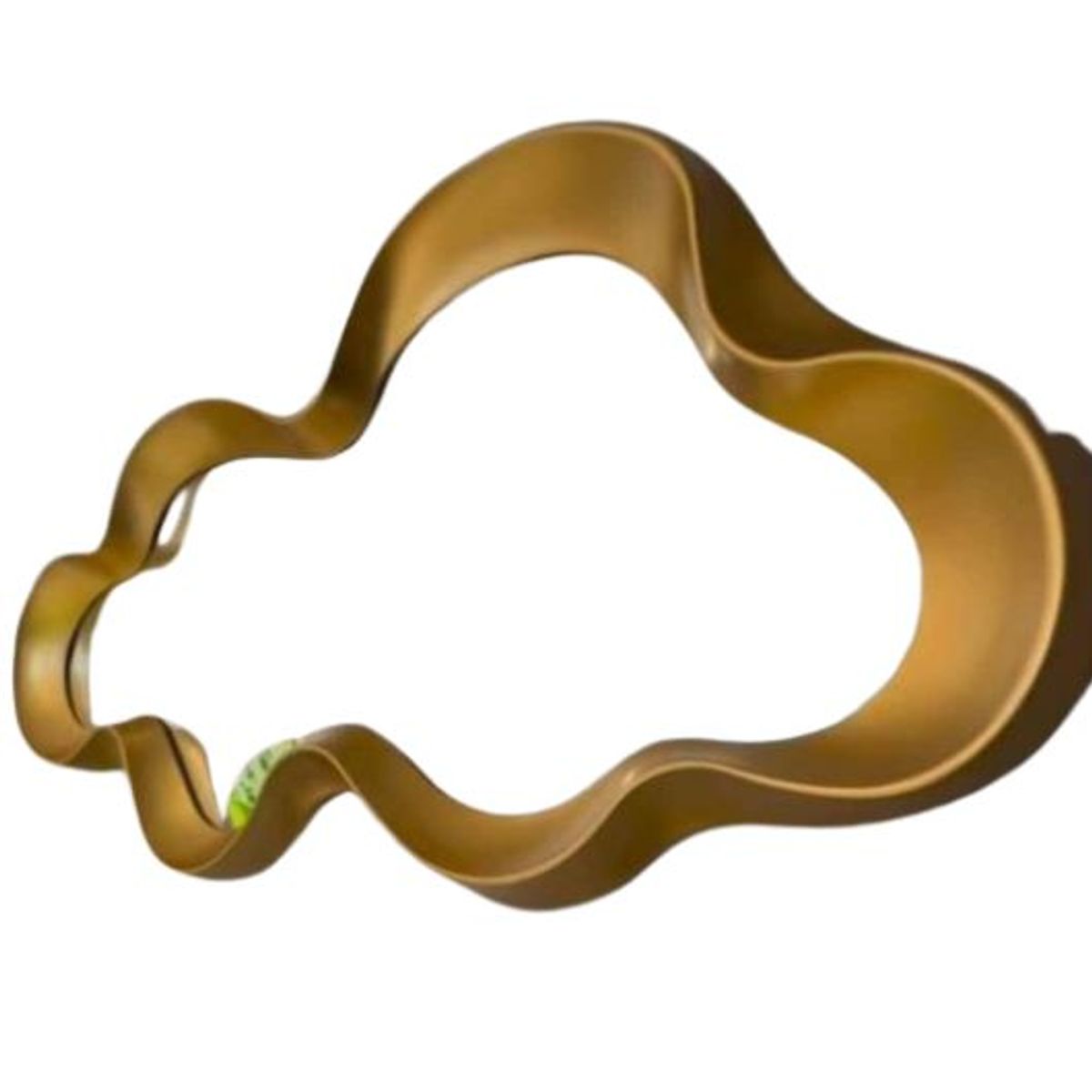 GENERICO - Elegante Espejo Decorativo Pared Forma Nube Dorado