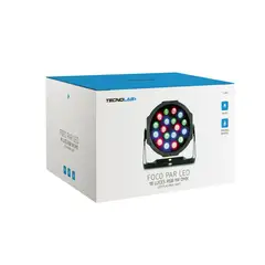 TECNOLAB - Foco Par 18 Luces Led Disco Rgb Dmx 80w - SC
