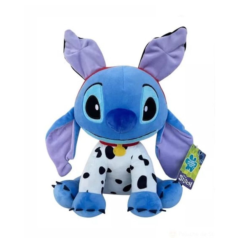 DISNEY CLASICOS - Peluche Stitch Edición Especial Disfrazado de Dálmata 30 cm