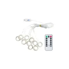 GENERICO - Guirnalda Cortina Luz Led 2mts Cálida Blanca - SC