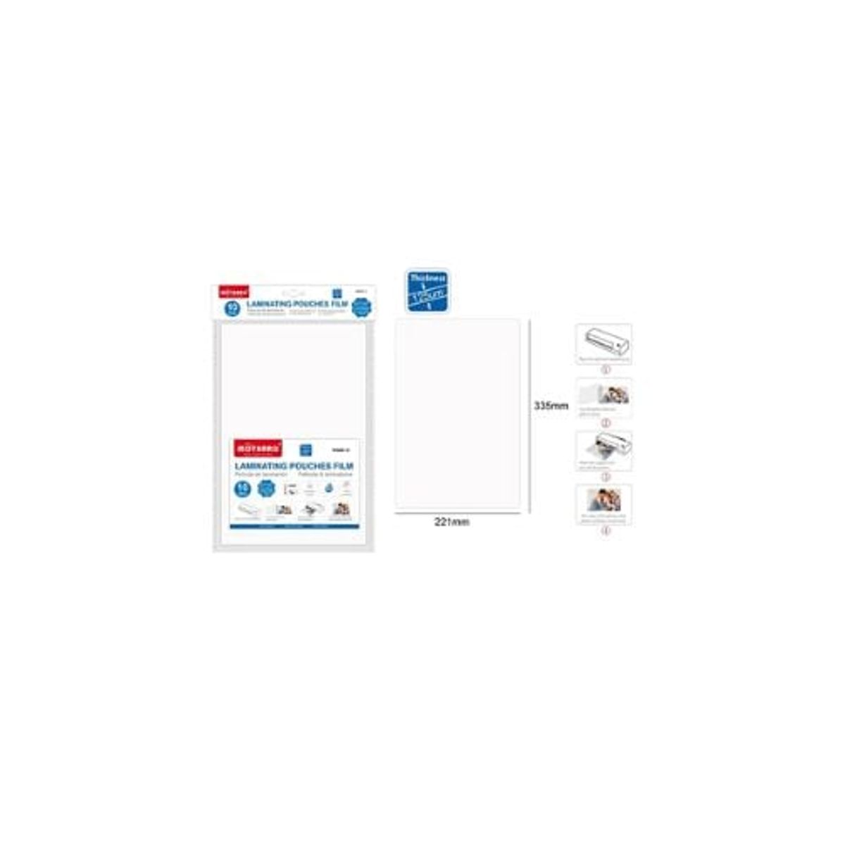 GENERICO - Láminas Para termolaminar 216 330 Mm 10 Pcs