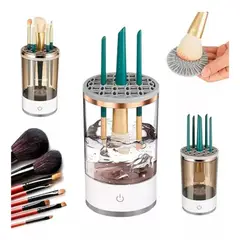 GENERICO - Limpiador Brochas Maquillaje Electrico Cosmetico Pincel Usb