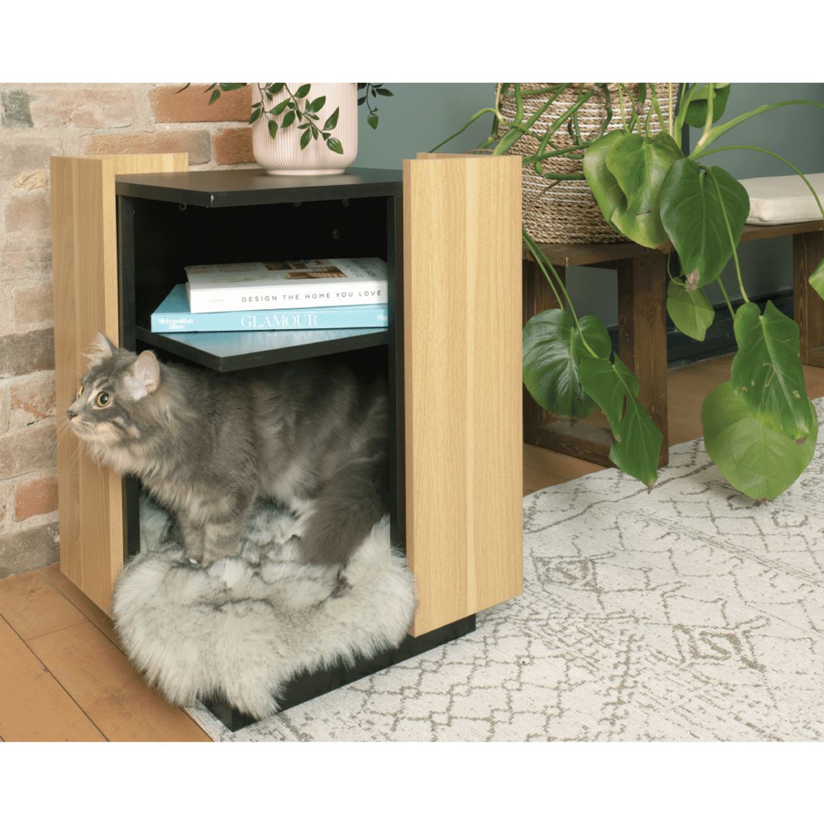 GENERICO - Repisa Multifuncional lateral Gato Leo