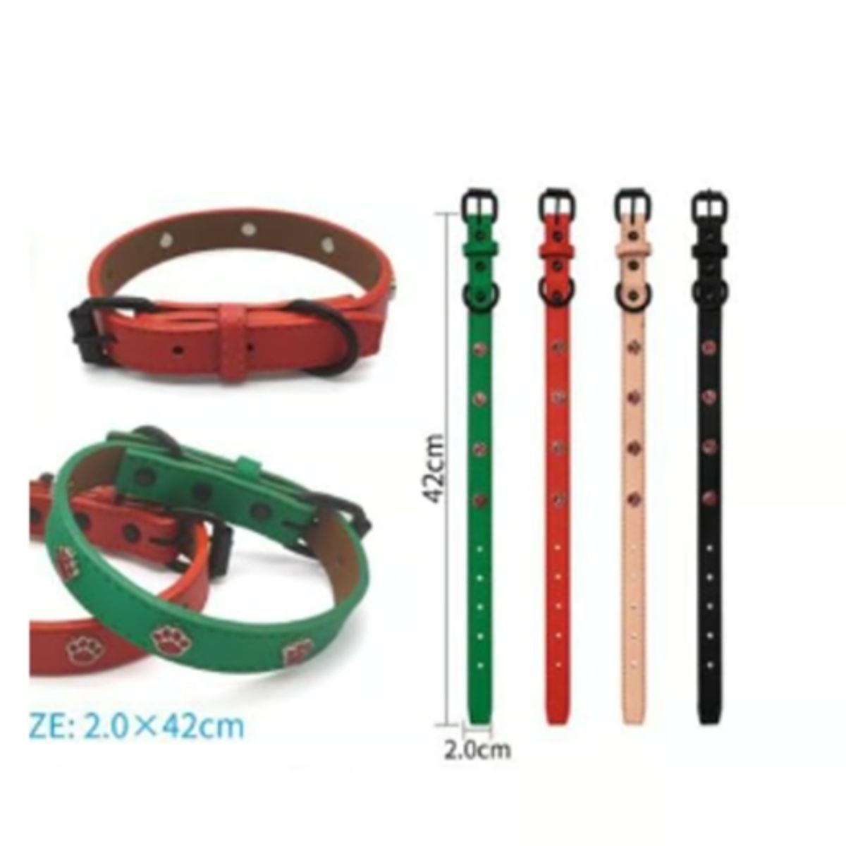 GENERICO - Collar Para Perro Color Negro Con Diseño 42cm