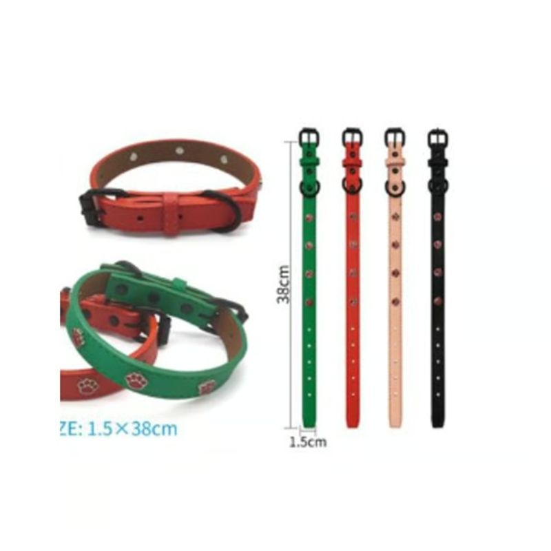 GENERICO - Collar Para Perro Color Verde Con Diseño 38cm