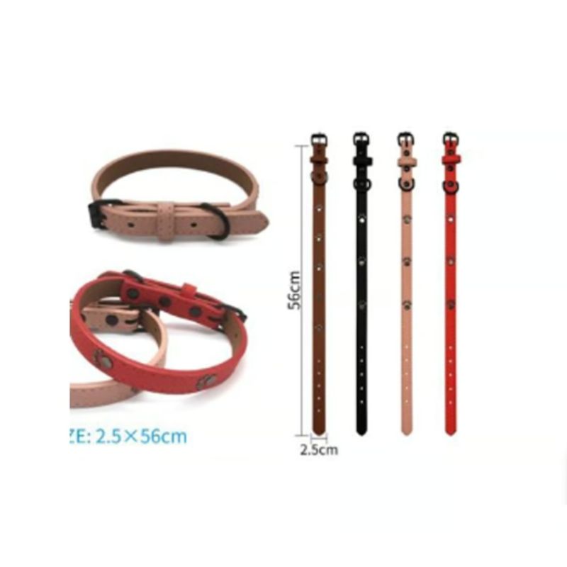 GENERICO - Collar Para Perro Color Rojo Con Diseño 56cm
