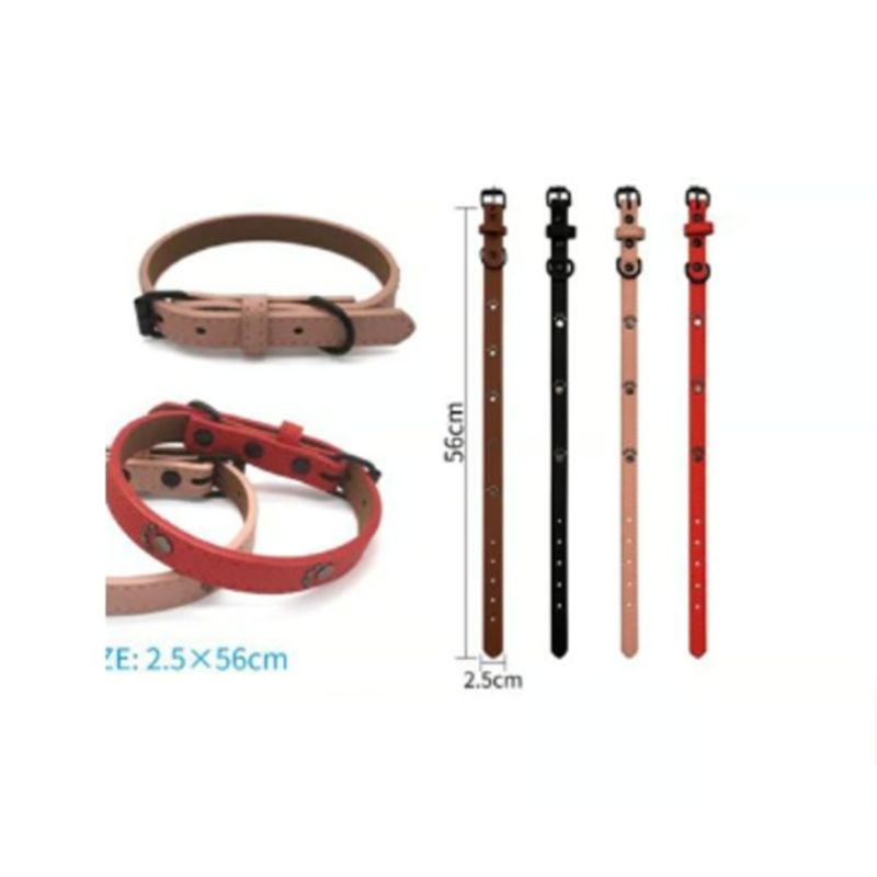 GENERICO - Collar Para Perro Color Marron Con Diseño 56cm