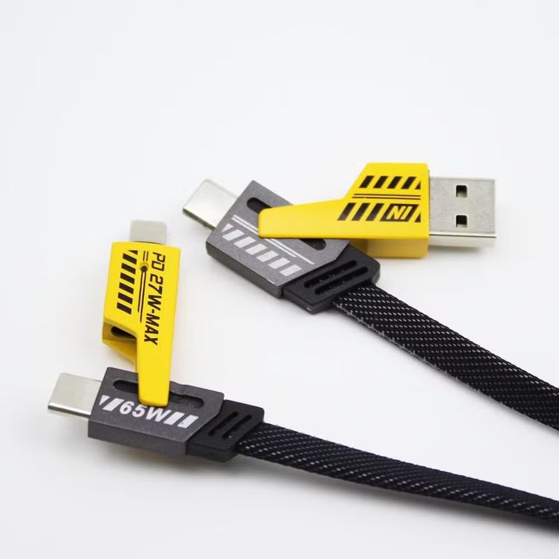 GENERICO - Cable USB tipo C  lightining carga rapida 4 en 1