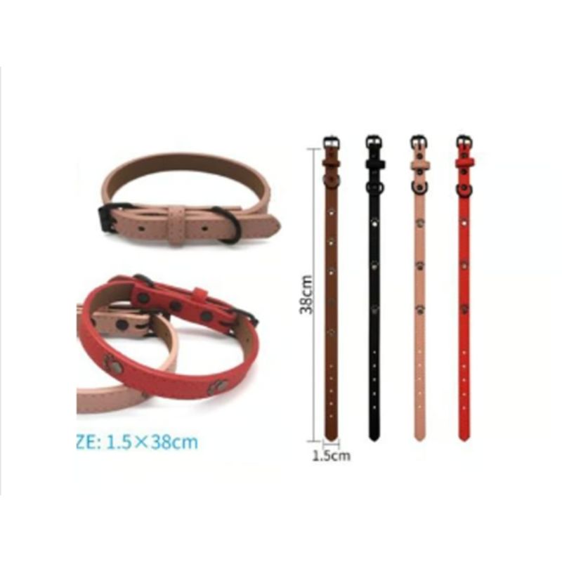 GENERICO - Collar Para Perro Color Rosa Con Diseño 38cm