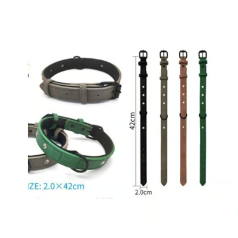 GENERICO - Collar Para Perro Color Verde Con Diseño 42cm