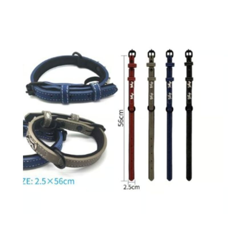 GENERICO - Collar Para Perro Color Azul Con Diseño 56cm