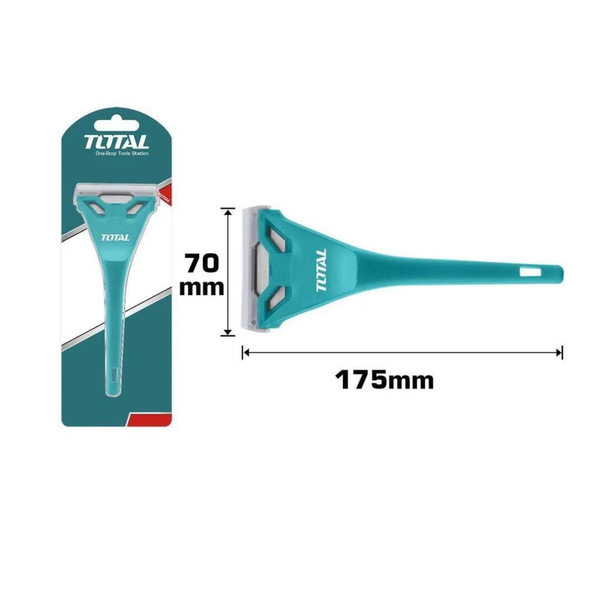 TOTAL TOOLS - Espátula Raspador de Vidrios 7” Total THT181751