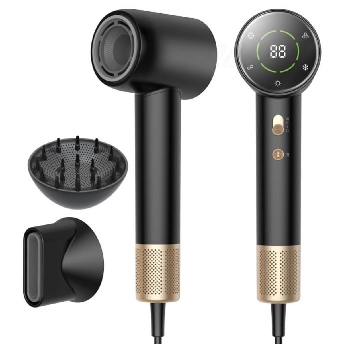 ONLYOU - Secador digital silencioso con modo bebe supersonico ONLYOU WT644