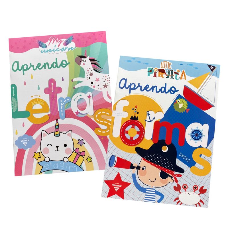 VERTICE - Pack libros Aprendo letras y Aprendo formas