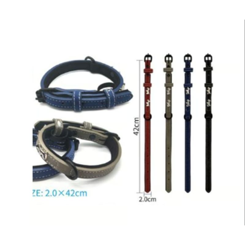 GENERICO - Collar Para Perro Color Azul Con Diseño 42cm