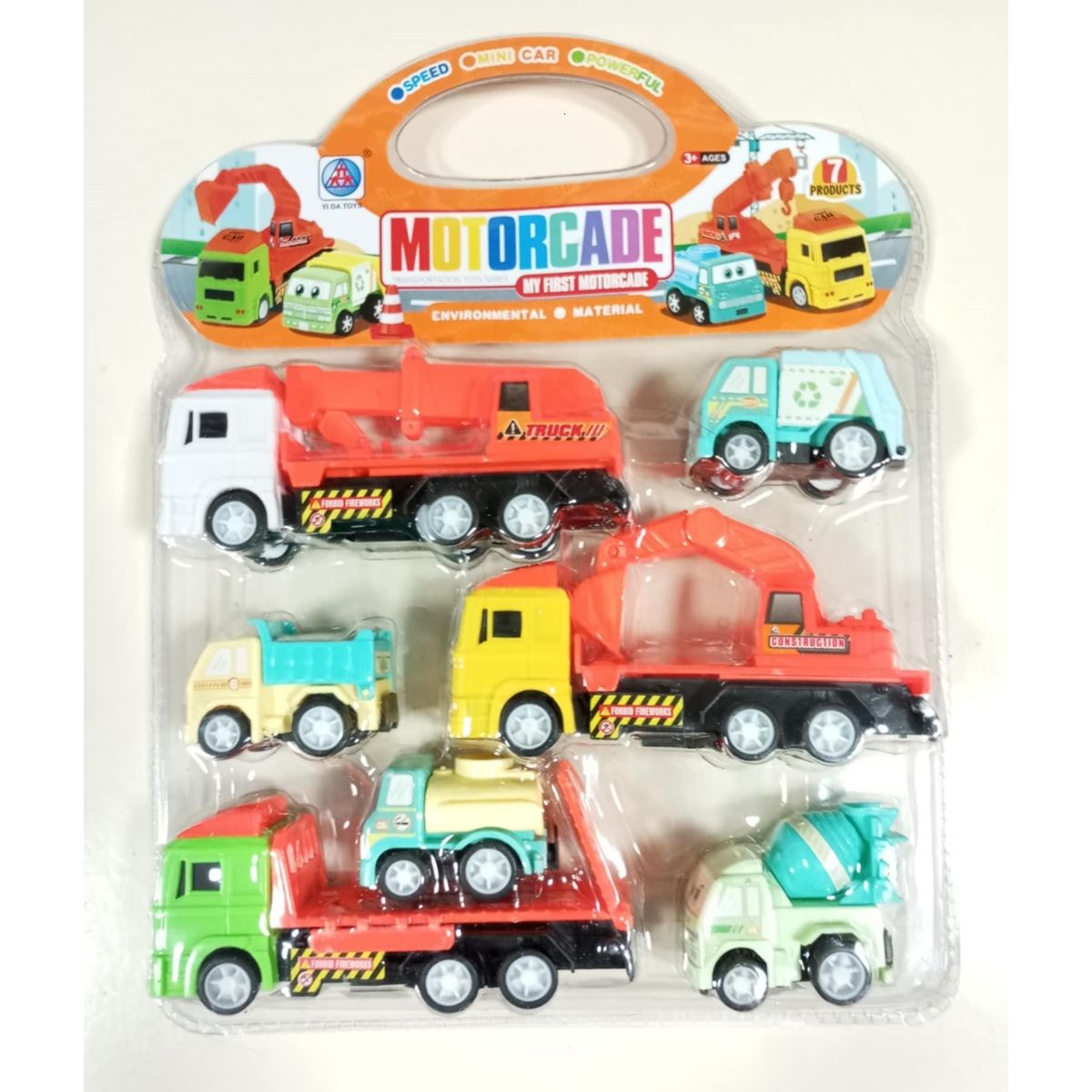 GENERICO - Set juguete mini autos y camiones