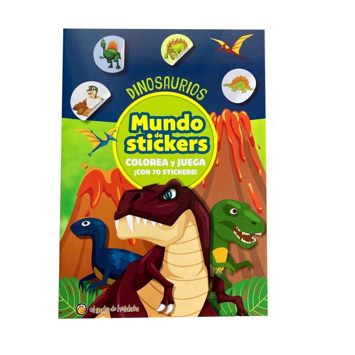 EL GATO DE HOJALATA - Libro Dinosaurios - Mundo de stickers