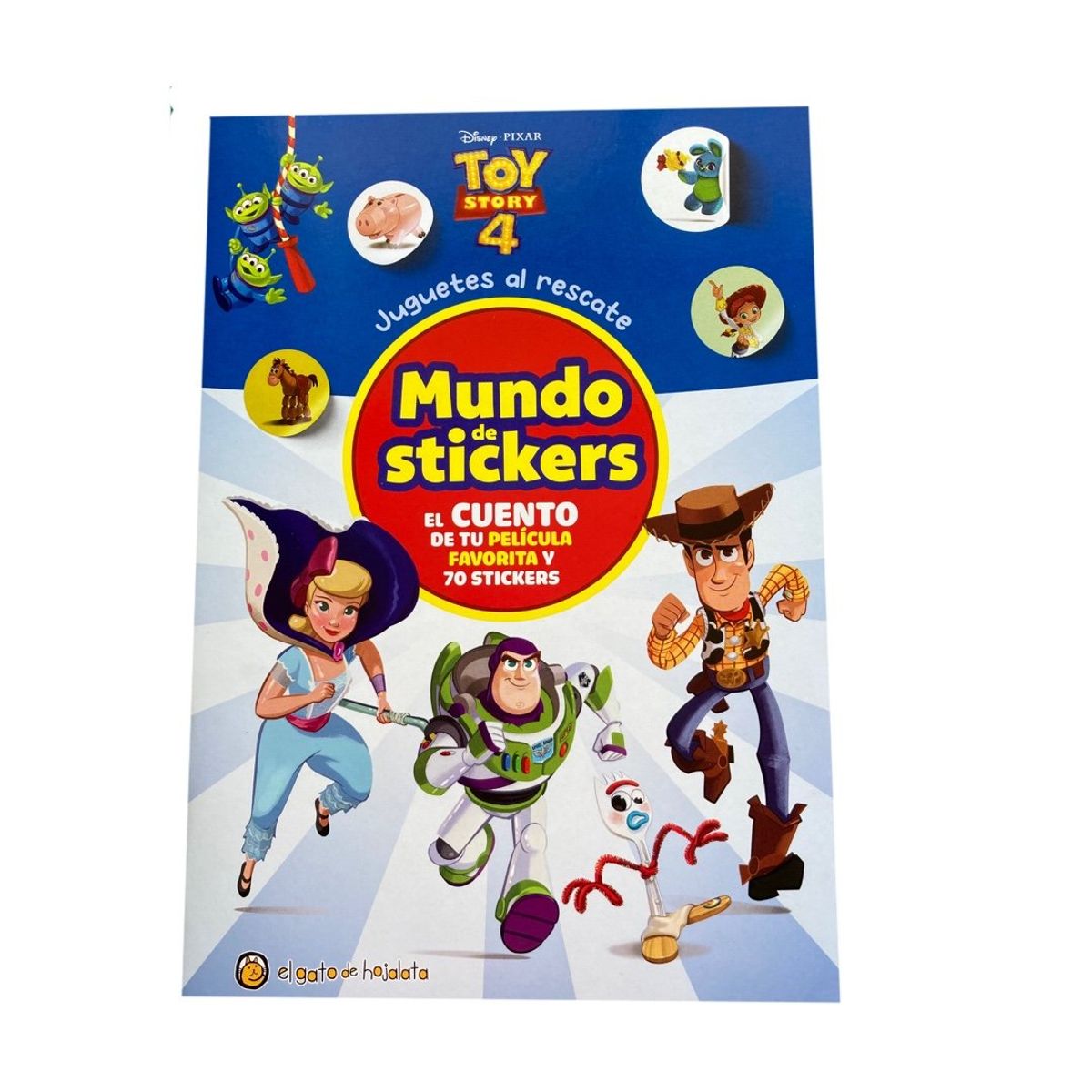 EL GATO DE HOJALATA - Libro Toy Story 4 - Mundo de stickers
