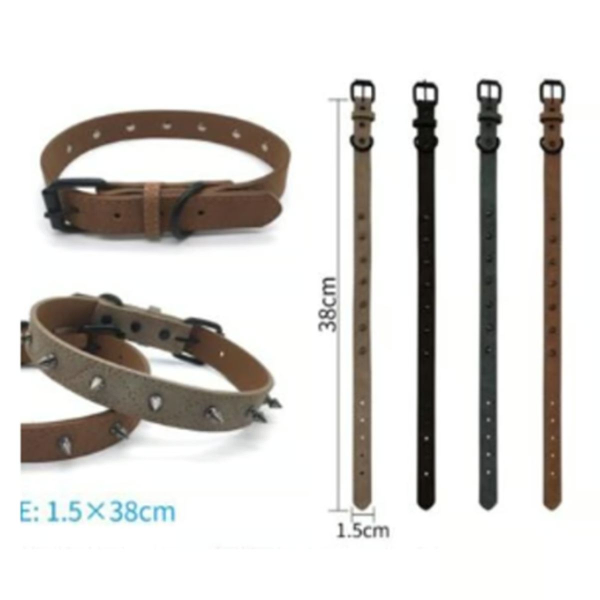 GENERICO - Collar Para Perro Color Negro Con Diseño 38cm