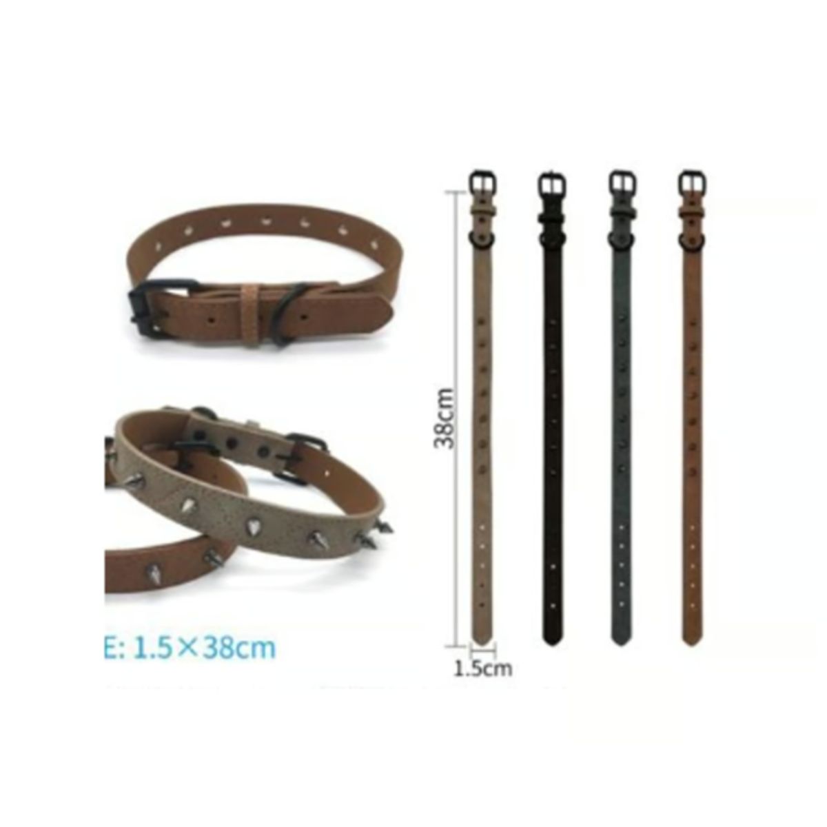 GENERICO - Collar Para Perro Color Negro Con Diseño 38cm