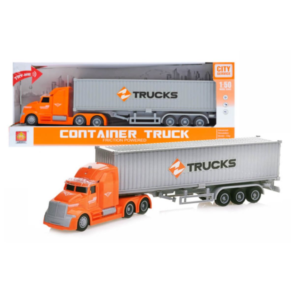 GENERICO - Camion Contenedor Container Truck Con Luz Y Sonido