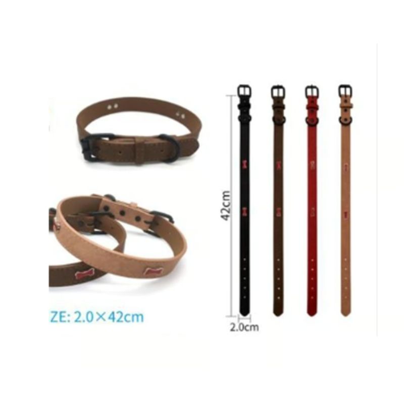 GENERICO - Collar Para Perro Color Negro Con Diseño 42cm