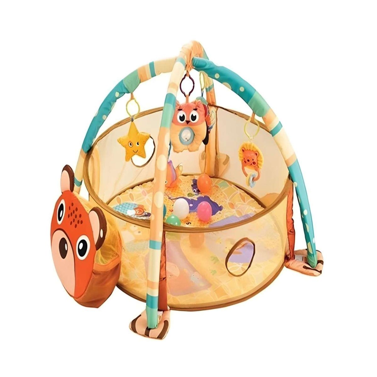 GENERICO - Gimnasio Tapete Y Corral Juguete Para Bebe Con 20 Pelotas