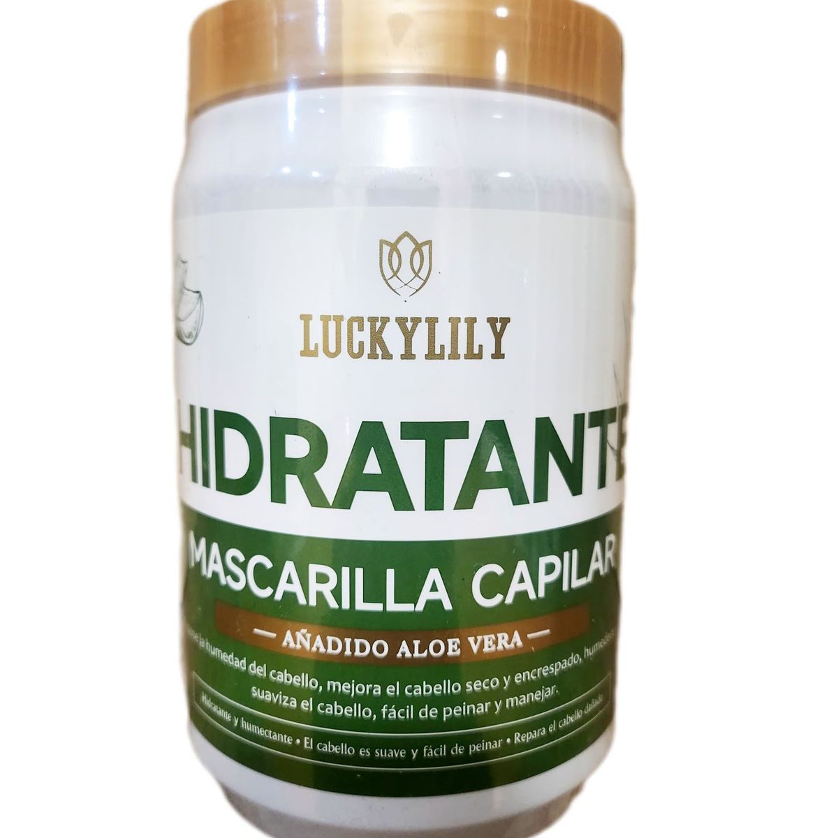 GENERICO - Luckylily Mascarilla Capilar Hidratante Aloe Vera 1000ml