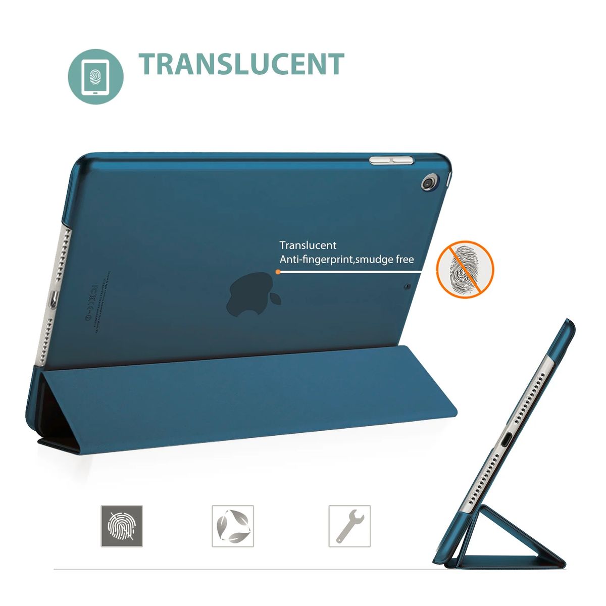 GENERICO - Carcasa delgada iPad 10.2" 7A 8A Y 9A GEN 2019 al 2021 COLOR VERDE