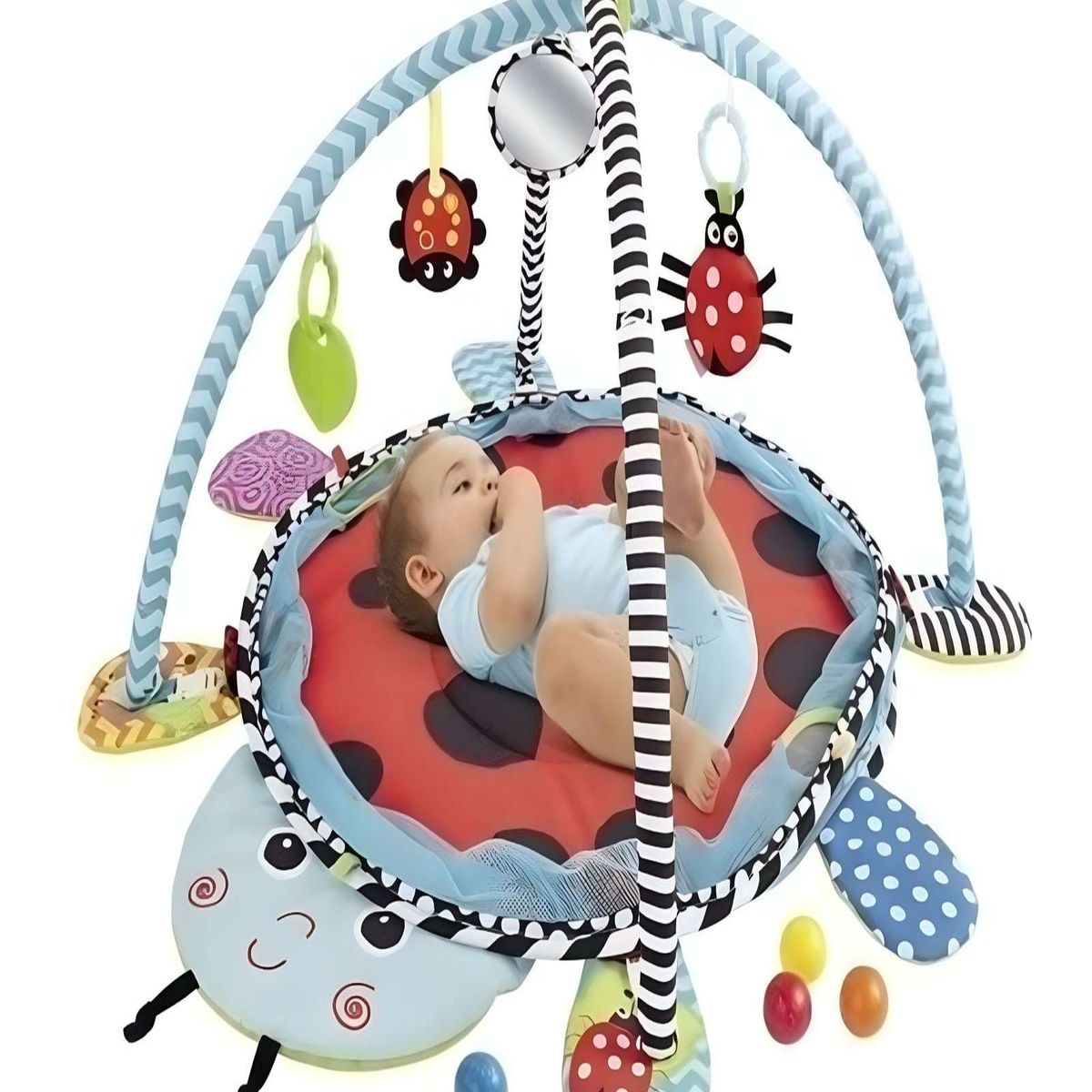 GENERICO - Gimnasio Tapete Y Corral Juguete Para Bebe Con 20 Pelotas