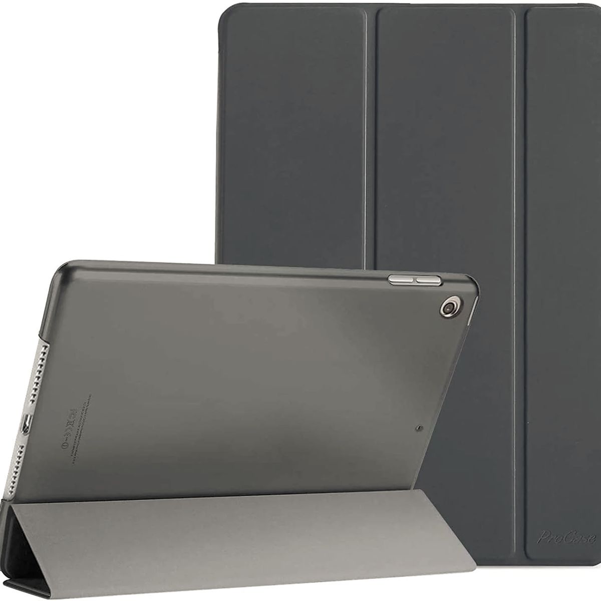 GENERICO - Carcasa delgada iPad 10.2" 7A 8A Y 9A GEN 2019 al 2021 COLOR GRIS