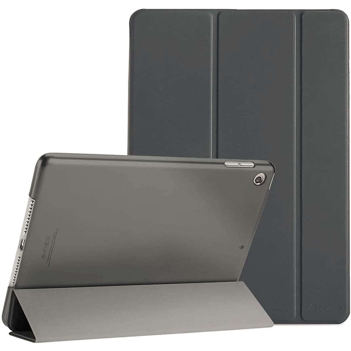 GENERICO - Carcasa delgada iPad 10.2" 7A 8A Y 9A GEN 2019 al 2021 COLOR GRIS