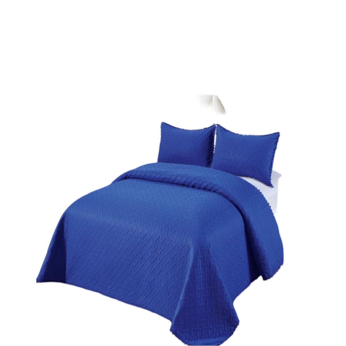 GENERICO - Cubrecama De Verano Con Pompones - Estilo Fresco y Elegante 15P  L5