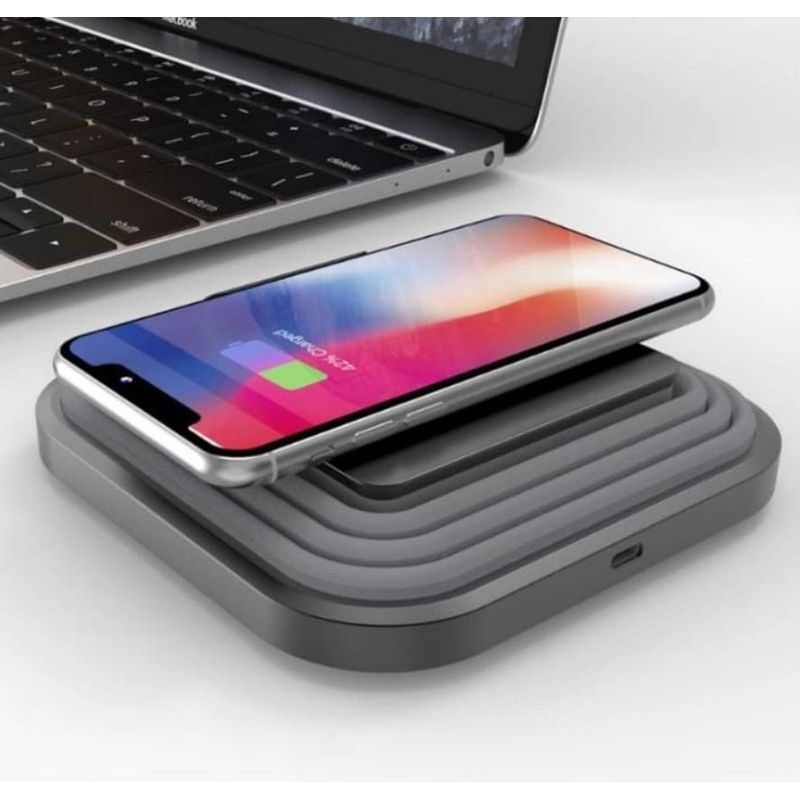GENERICO - Cargador Con Soporte Inalámbrico Plegable Para Celular