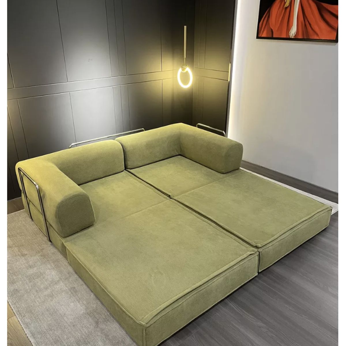 HOMER DESIGN - Sofa Modular Transformable 3 En 1 Sofa Cama Alta Elastidad-