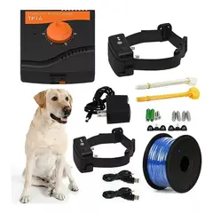 KUANGYE - Cerco Perimetral Perros Mascotas Tp 16 +2 Collares