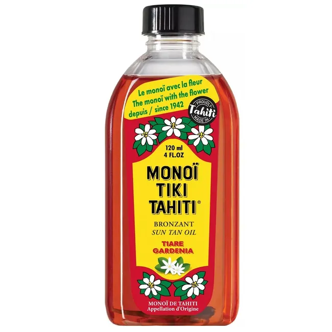 MONOI TIKI TAHITI - Monoi Tiki Tahiti Tiare Gardenia Bronzant Sun Tan Oil 120ml