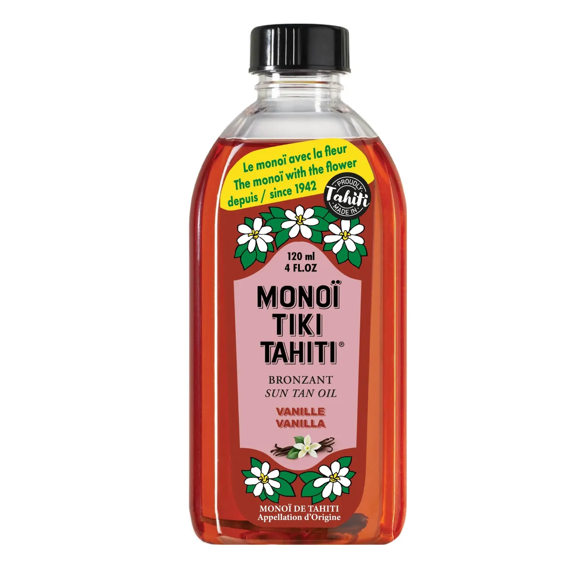 MONOI TIKI TAHITI - Monoi Tiki Tahiti Vainilla Bronzant Sun Tan Oil 120ml