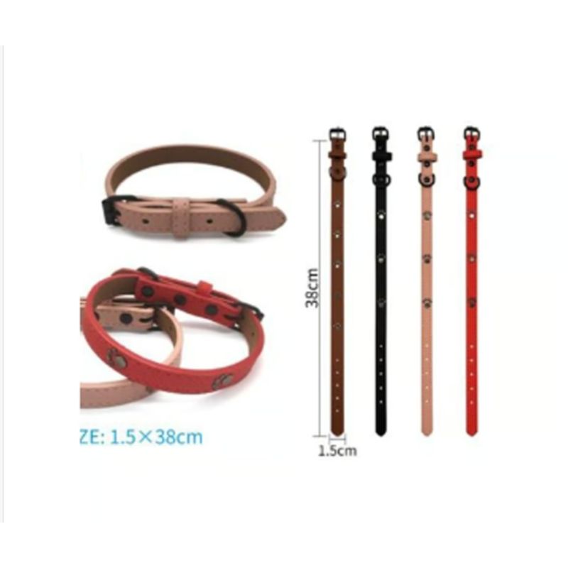 GENERICO - Collar Para Perro Color Marron Con Diseño 38cm
