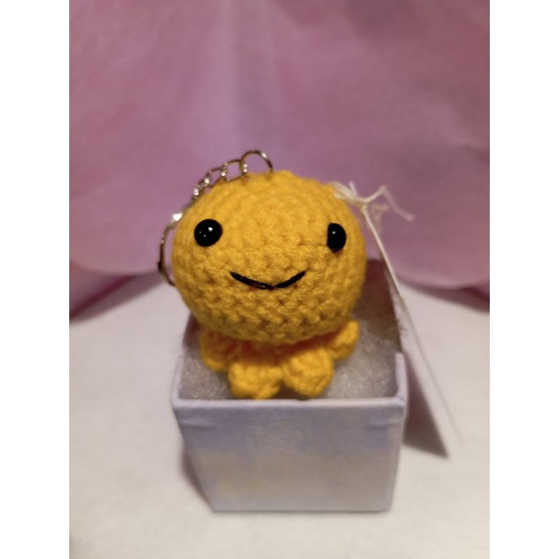 GENERICO - Amigurumi de Pulpo Amarillo Tejido a Mano