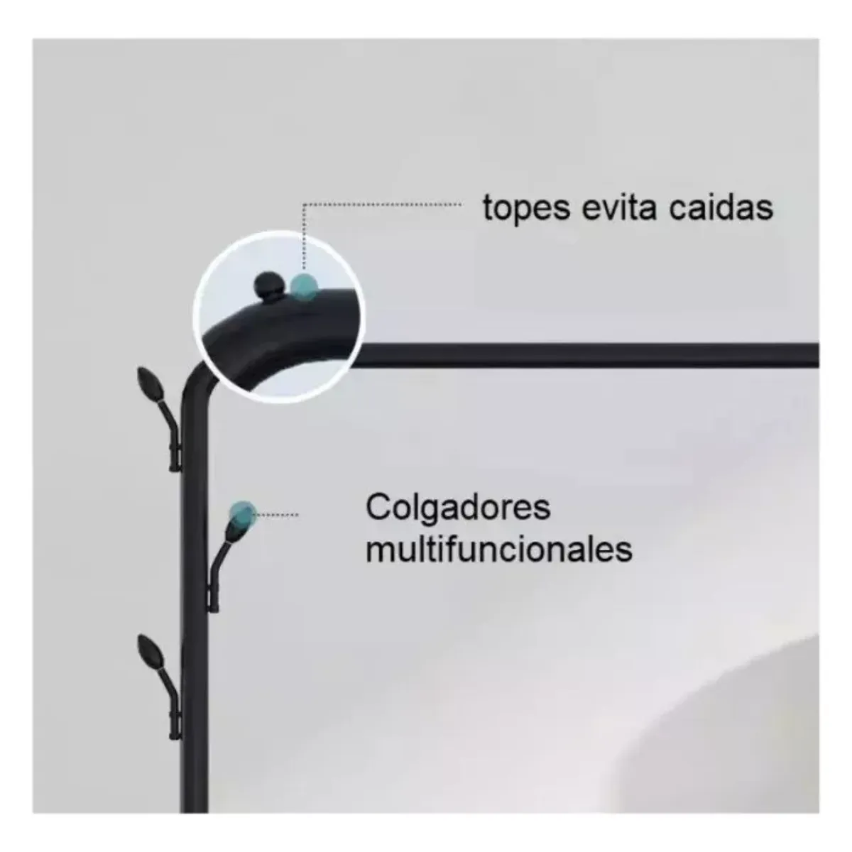 MUNDO MAGIA - Perchero Organizador Colgante De Ropa Doble