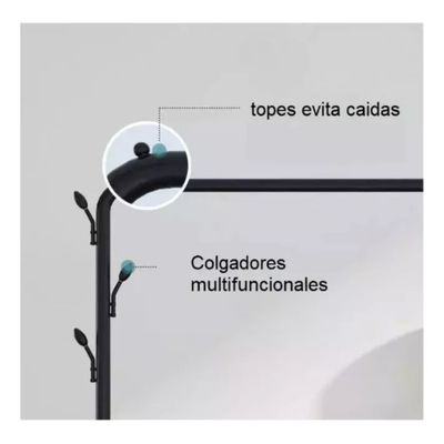 Imagen 2 del producto Perchero Organizador Colgante De Ropa Doble