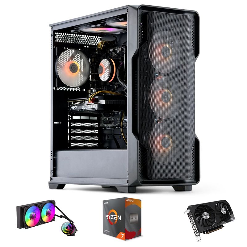 HYPERPC - PC GAMER Siege AMD RYZEN 7 5700 32gb 1Tb RTX 4060 WiFi